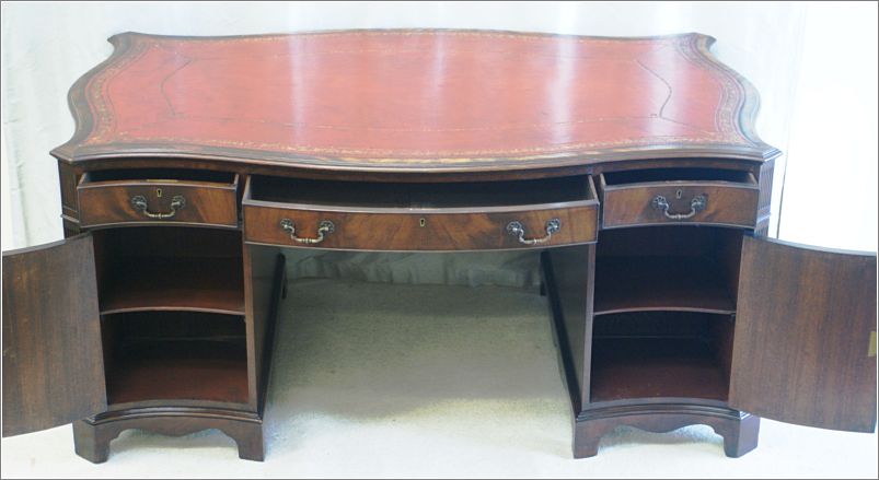 1024 Antique Serpentine Partners Desk Rear (2)